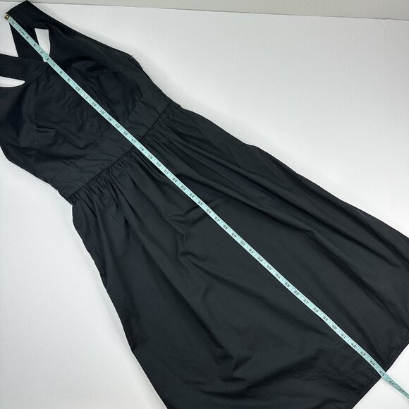 Everlane Women's Black The Clean Cotton Cross Back‎ Apron Dress 0/C32.25 - Picture 10 of 11